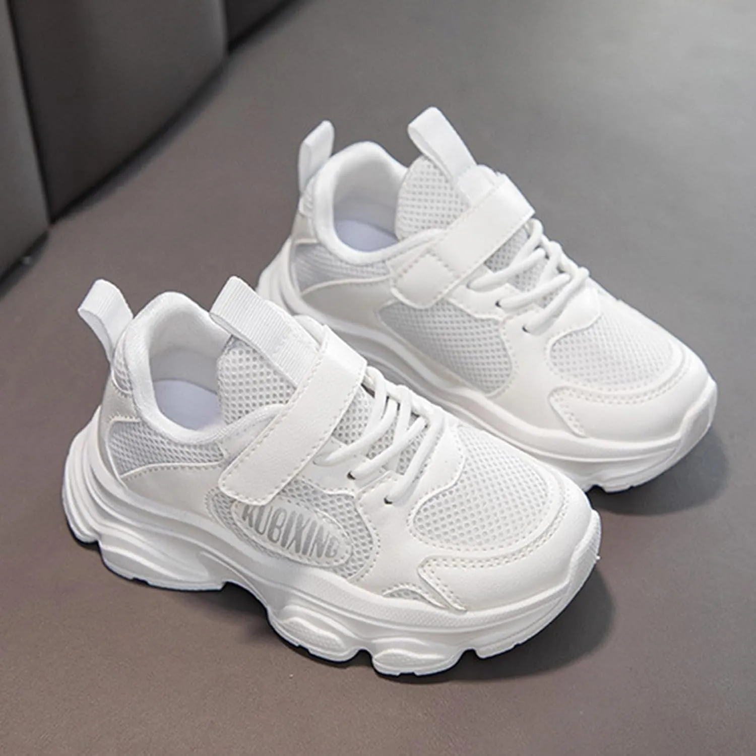 2025 Girls Casual Shoes Comfortable Soft Sole Sport Sneakers Breathable Mesh Non-Slip Walking Footwear Summer Cute Kids Loafer Shoe Indoor/Outdoo Fashion Lace Up Run Vacation Slippers