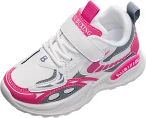 2025 Girls Casual Shoes Comfortable Soft Sole Sport Sneakers Breathable Mesh Non-Slip Walking Footwear Summer Cute Kids Loafer Shoe Indoor/Outdoo Fashion Lace Up Run Vacation Slippers
