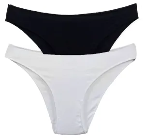 2pack - Σλιπ τύπου sloggi - Λευκό/Μαύρο (148.1)