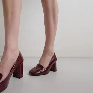 429- Bise Vernis Plisse Bordeaux