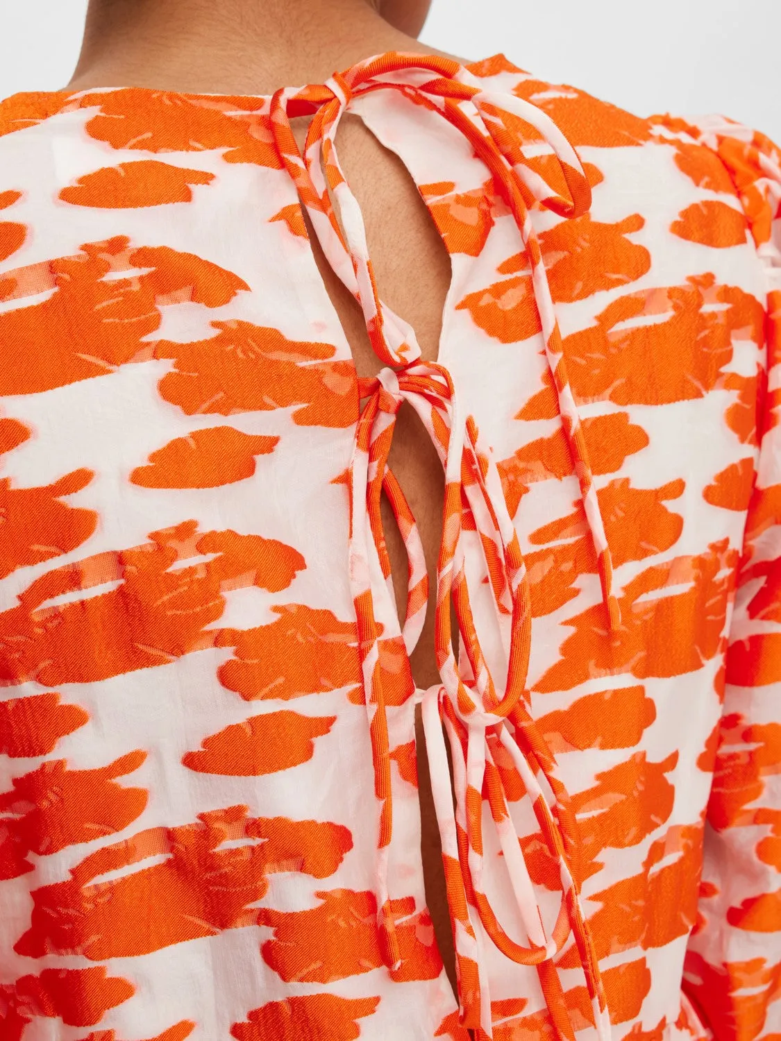 Abrielle 3/4 Short Dress - Orangeade