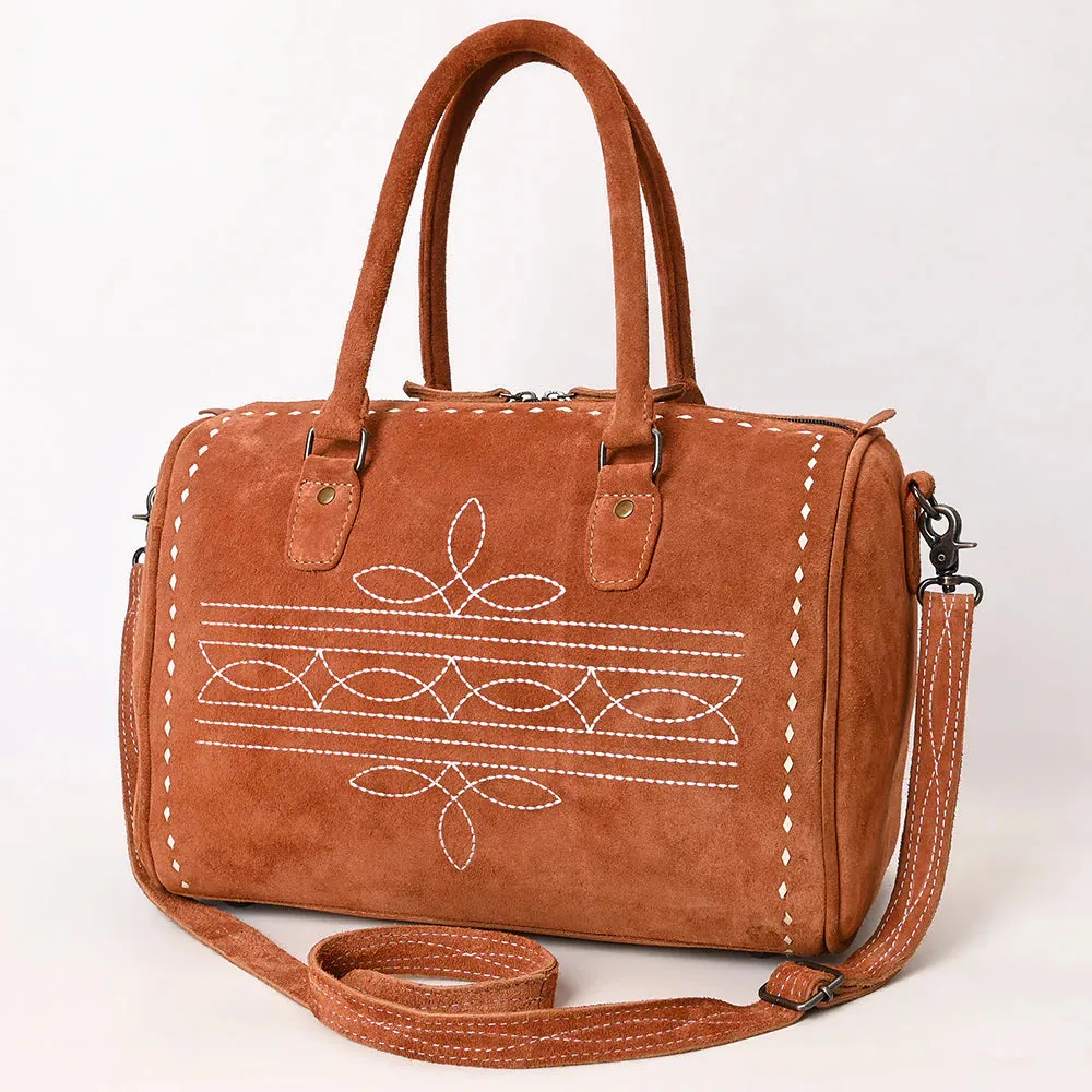 AD Boot Stitch Speedy Leather Bag