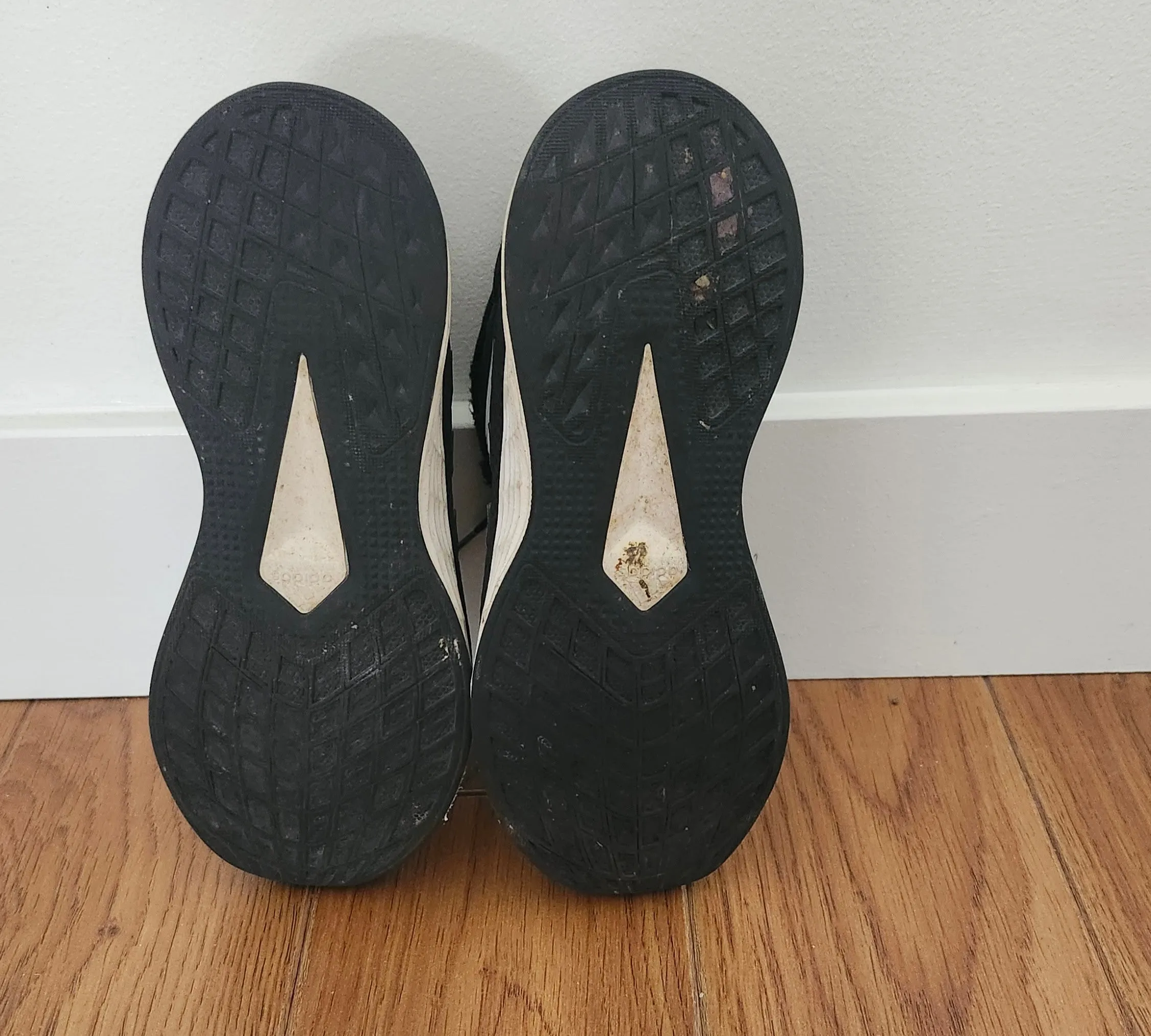 Adidas Black and White Runners, Shoes 13 (Kids:4-8yr)