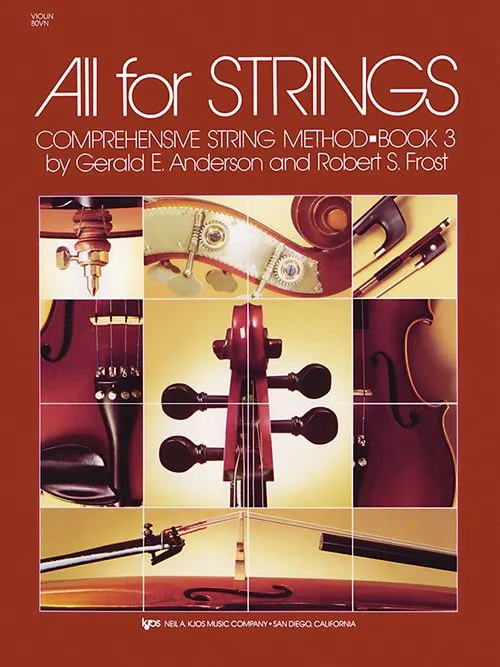 ALL FOR STRINGS BOOK 3-VIOLIN
