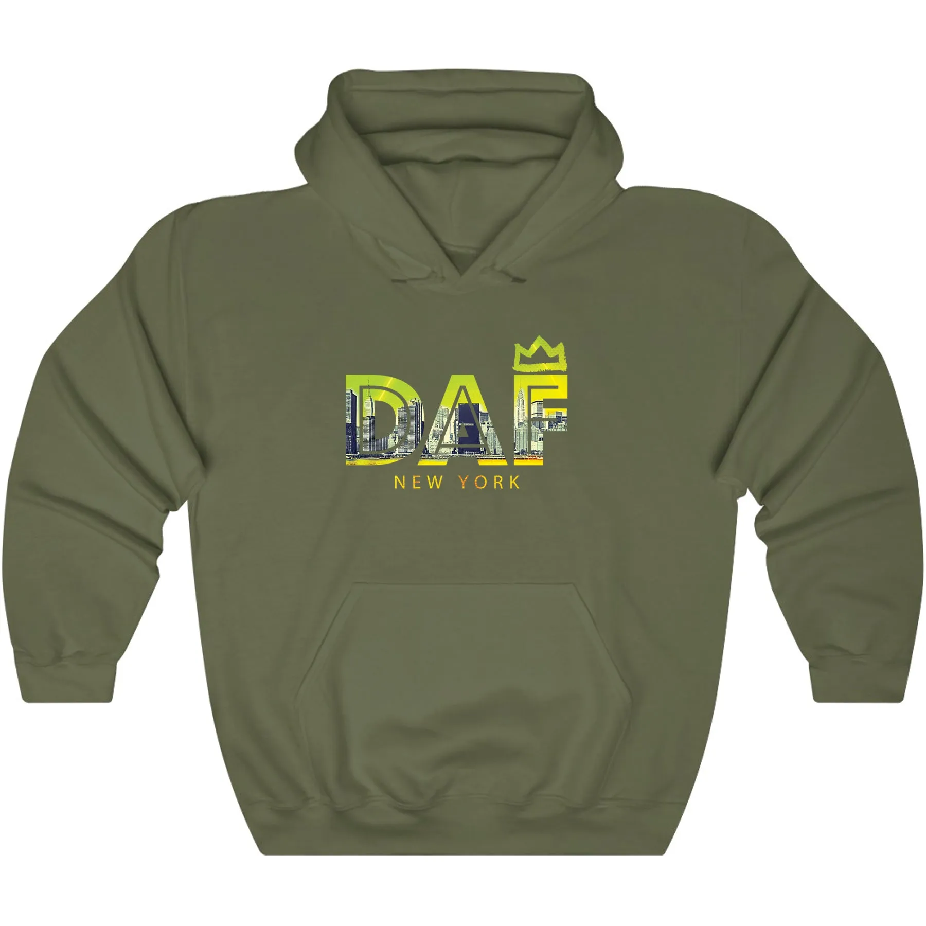 Army Green Radiant City Hoodie