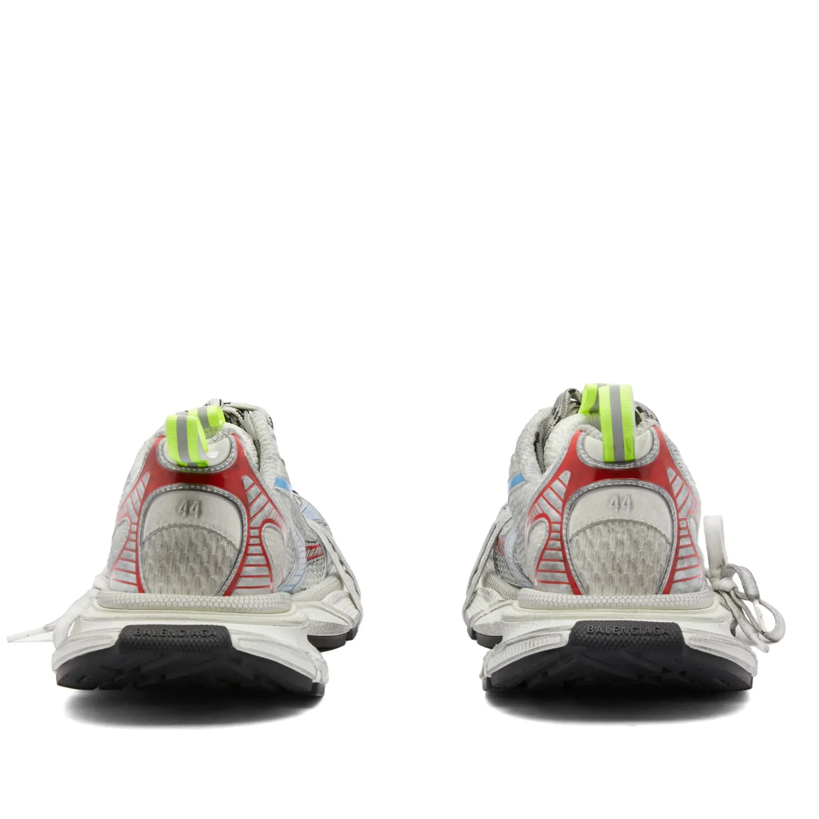 Balenciaga 3Xl Sneakers, White, Red & Blue