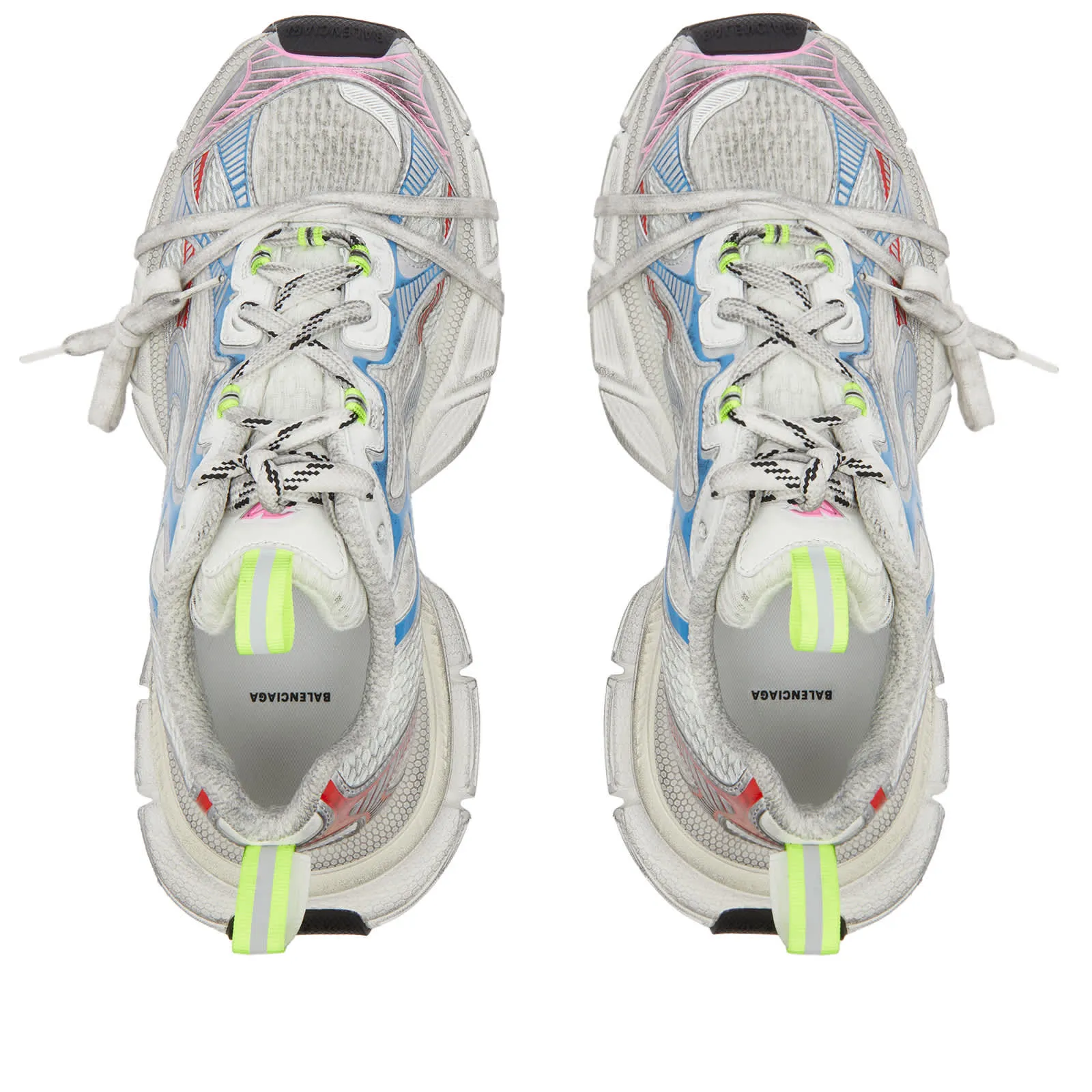 Balenciaga 3Xl Sneakers, White, Red & Blue