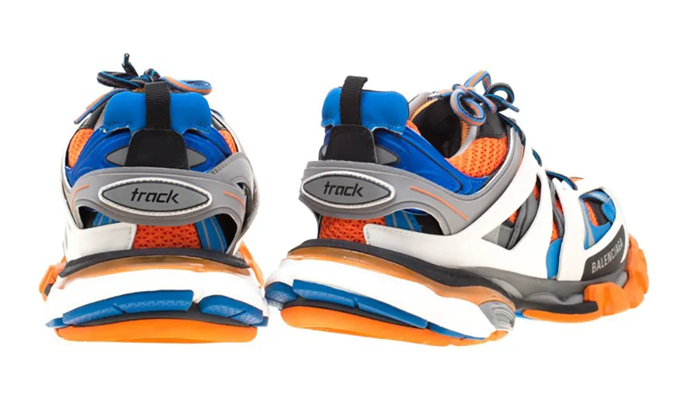 BALENCIAGA Multicolor Leather/Mesh Track Lace Up