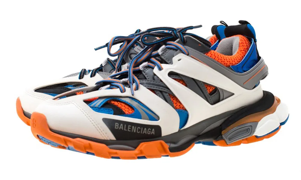 BALENCIAGA Multicolor Leather/Mesh Track Lace Up
