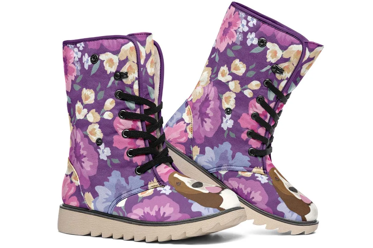 Basset Hound Dog Portrait Polar Vibe Boots