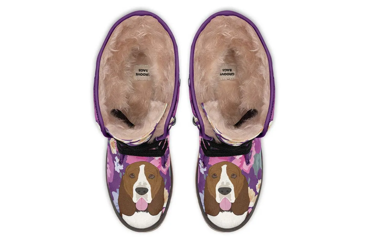 Basset Hound Dog Portrait Polar Vibe Boots