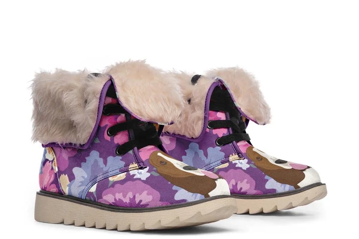 Basset Hound Dog Portrait Polar Vibe Boots