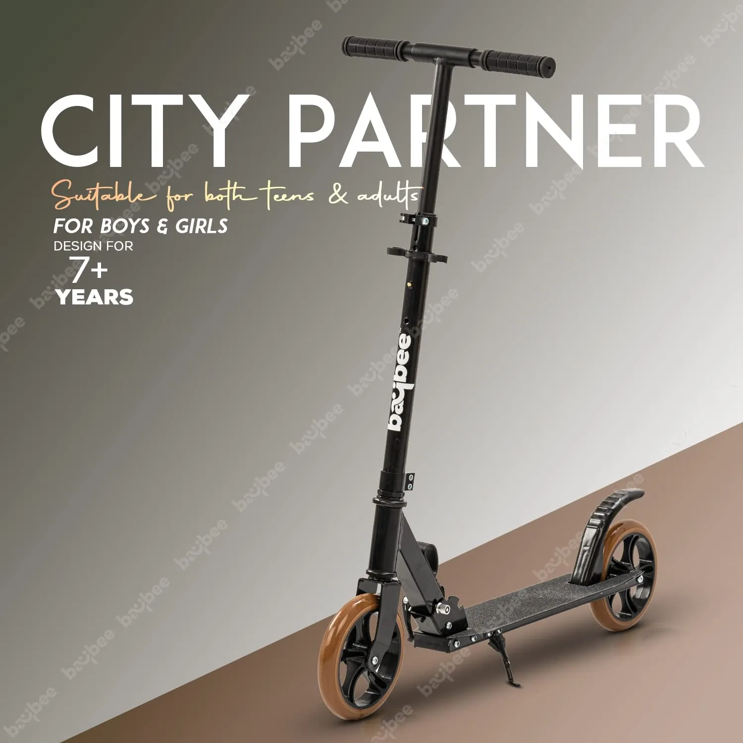 Baybee City Partner 2 Wheel Smart Kids Scooter for Kids & Adults