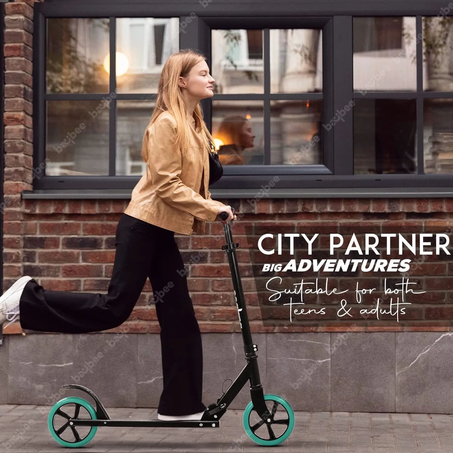 Baybee City Partner 2 Wheel Smart Kids Scooter for Kids & Adults