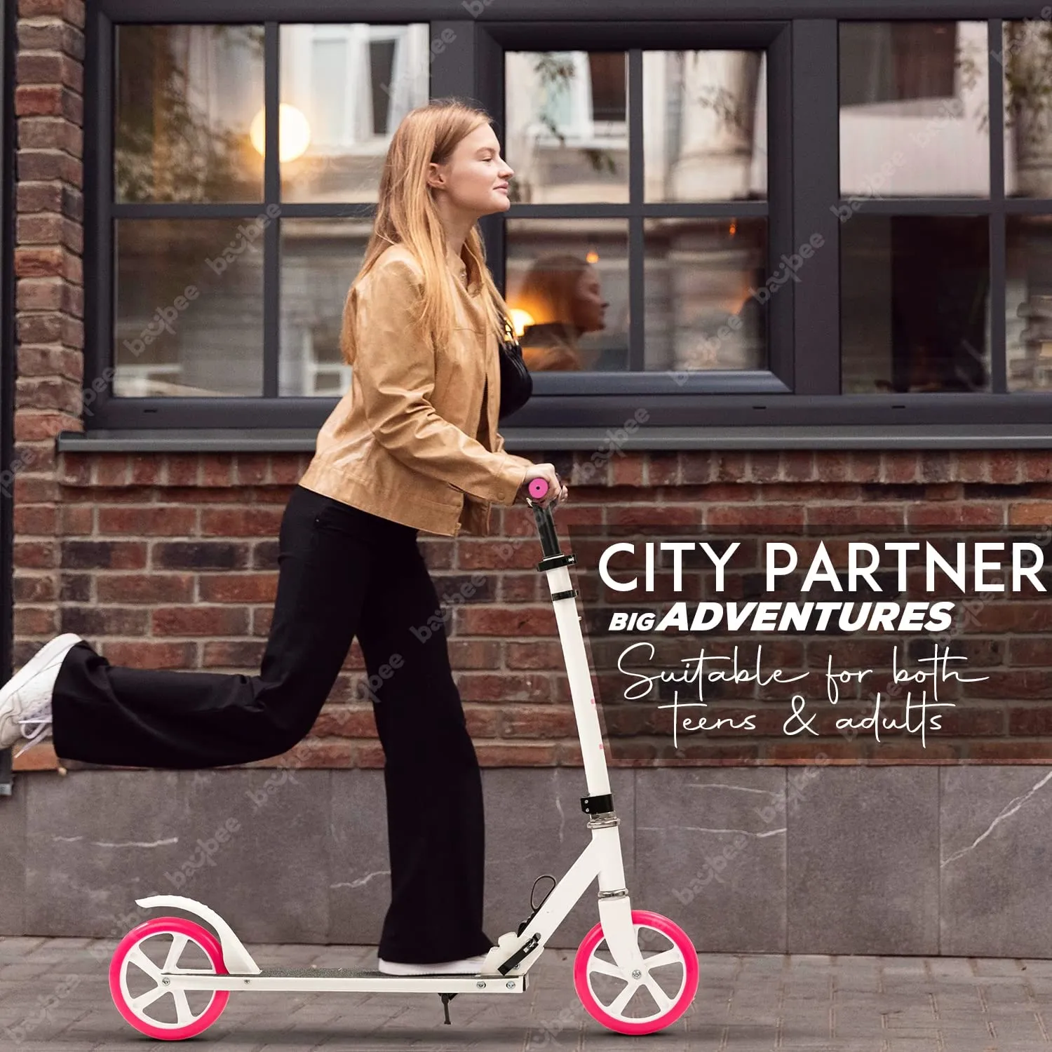 Baybee City Partner 2 Wheel Smart Kids Scooter for Kids & Adults