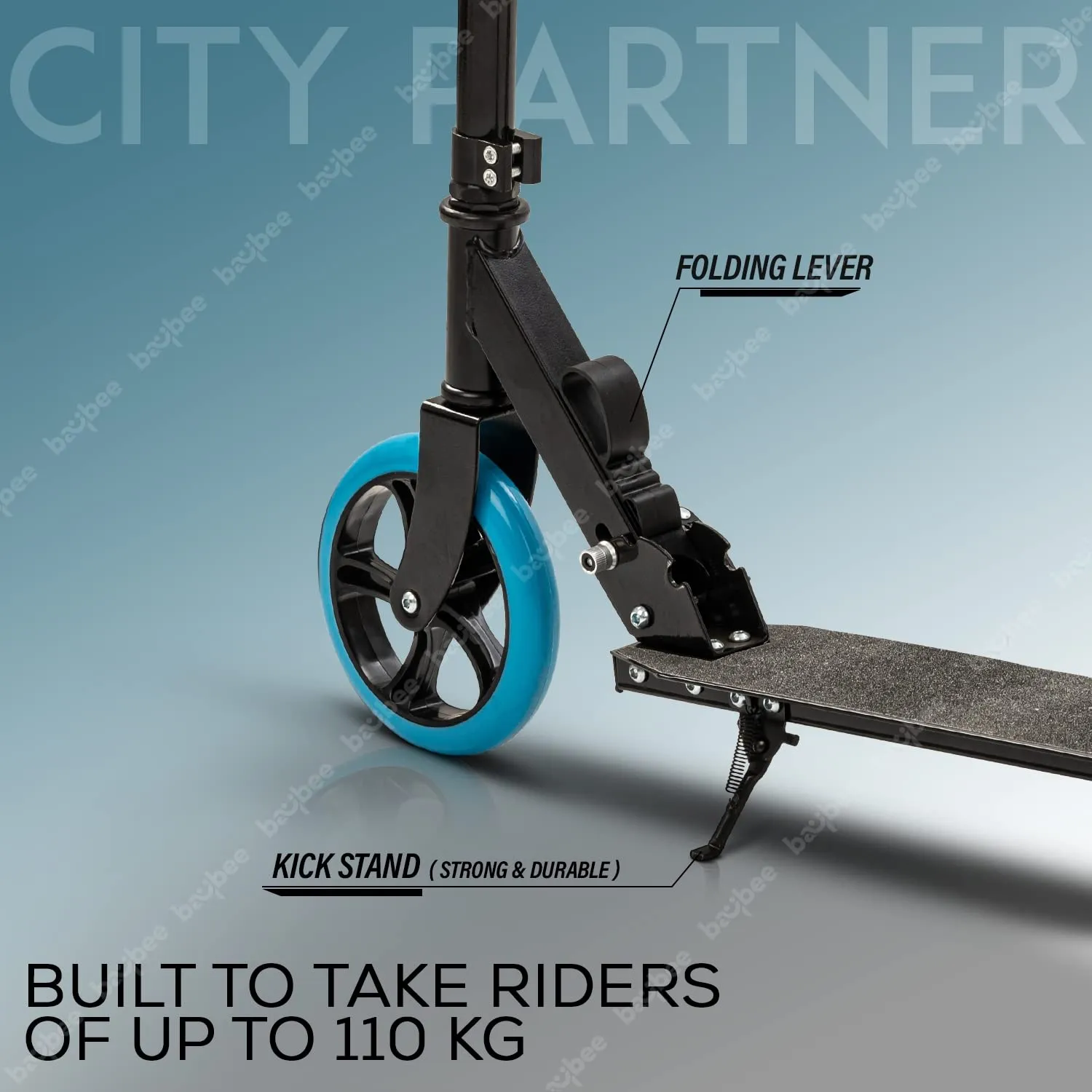 Baybee City Partner 2 Wheel Smart Kids Scooter for Kids & Adults