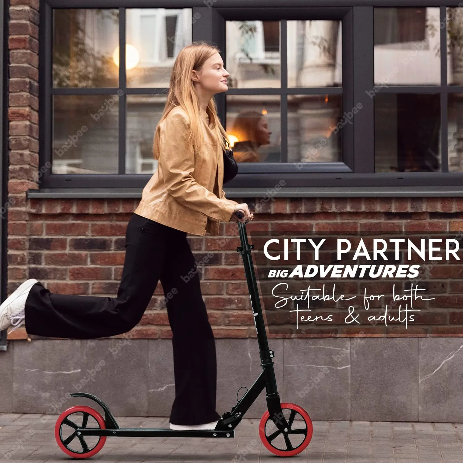 Baybee City Partner 2 Wheel Smart Kids Scooter for Kids & Adults