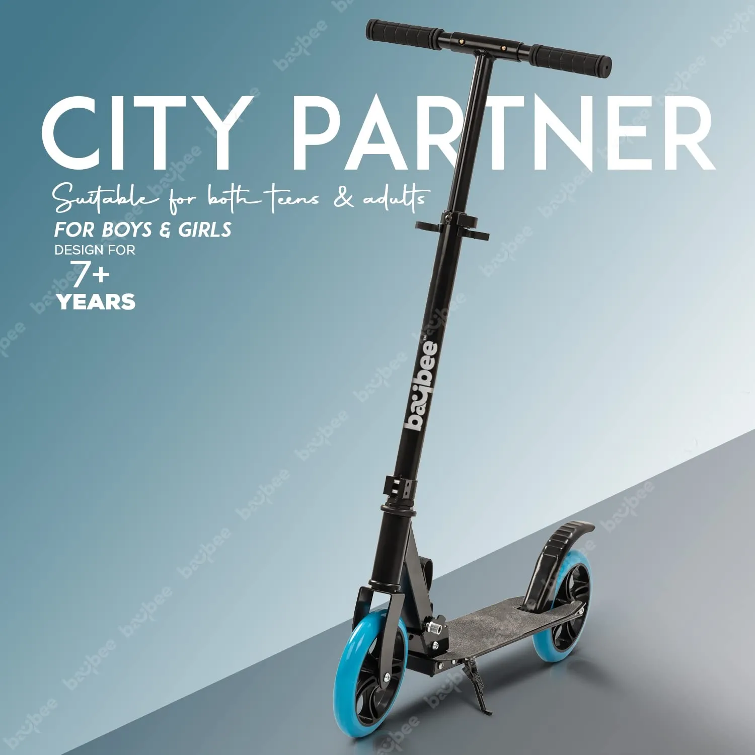 Baybee City Partner 2 Wheel Smart Kids Scooter for Kids & Adults