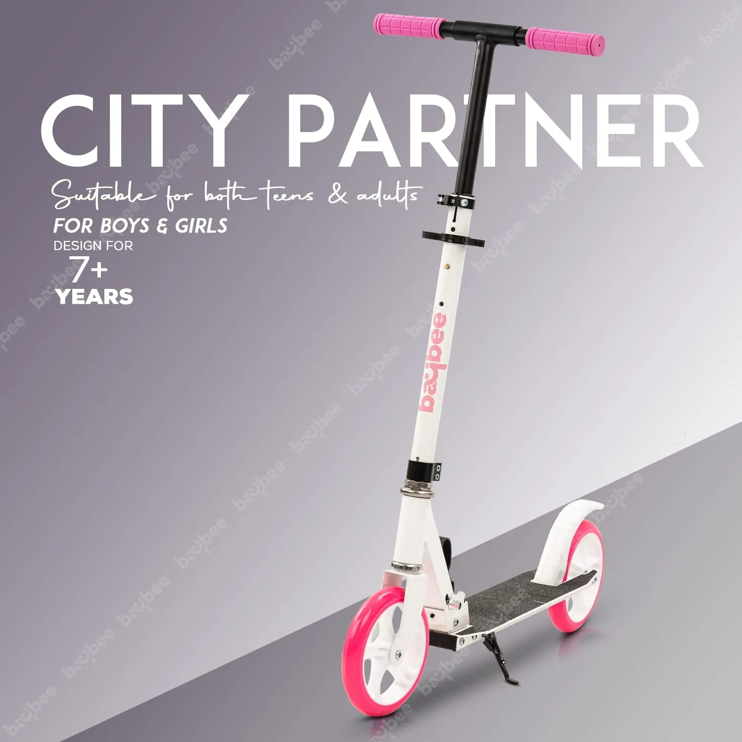 Baybee City Partner 2 Wheel Smart Kids Scooter for Kids & Adults