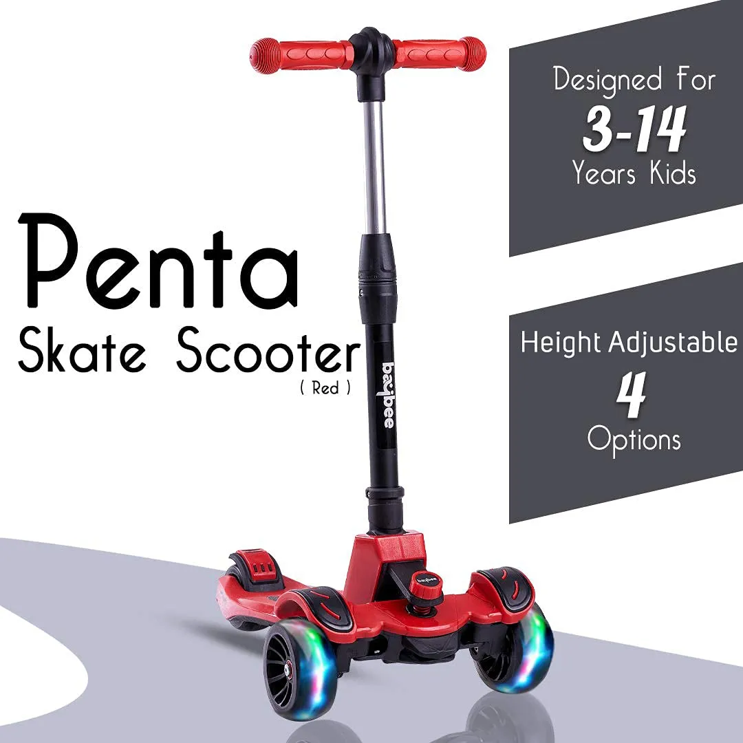 Baybee Penta 3 Wheel Kids Scooter Smart Kick Scooter