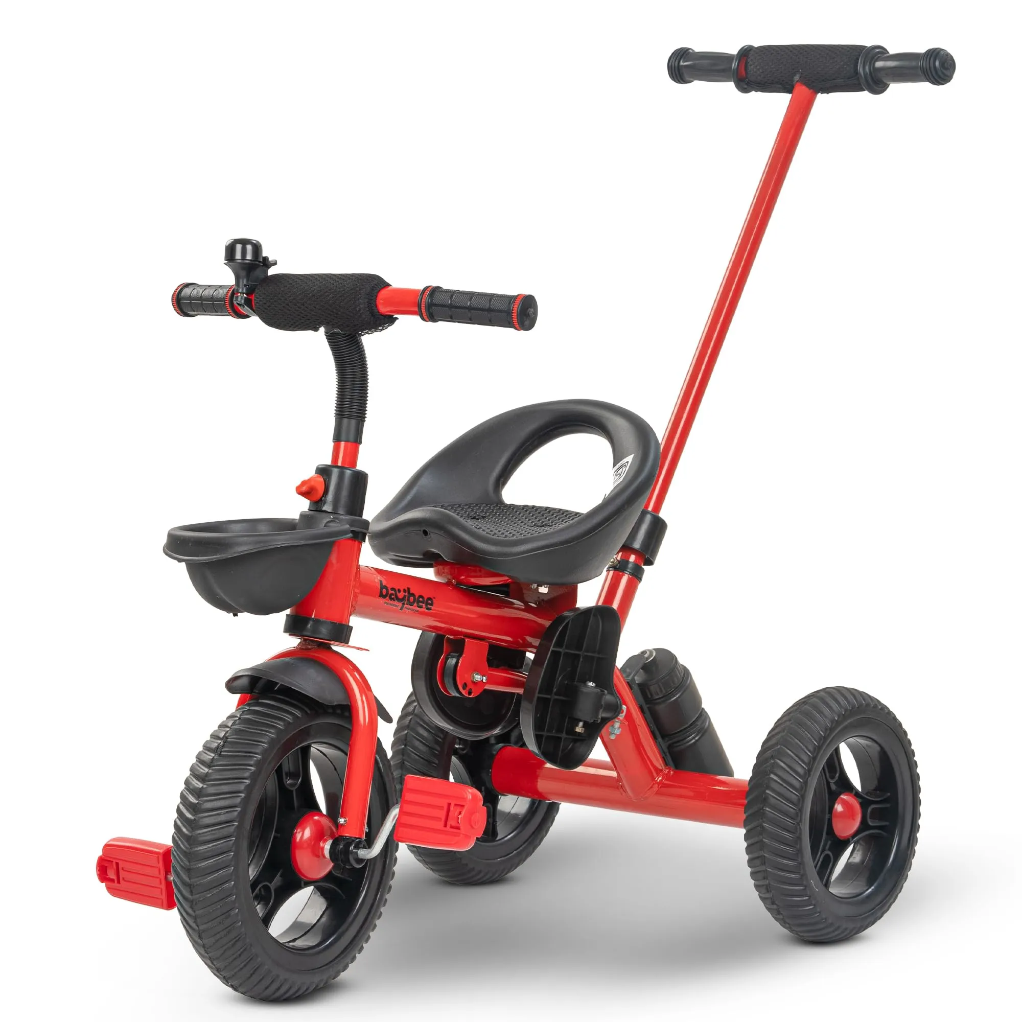 Baybee Triker 2 in 1 Baby Tricycle for Kids, Smart Kids Tricycle with Parental Push Handle, Eva Wheels, Footrest & Baskets