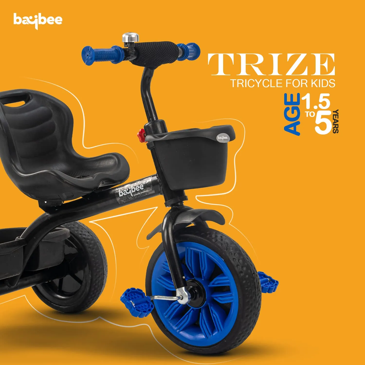 Baybee Trize Baby Tricycle for Kids, Smart Plug & Play Kids Tricycle