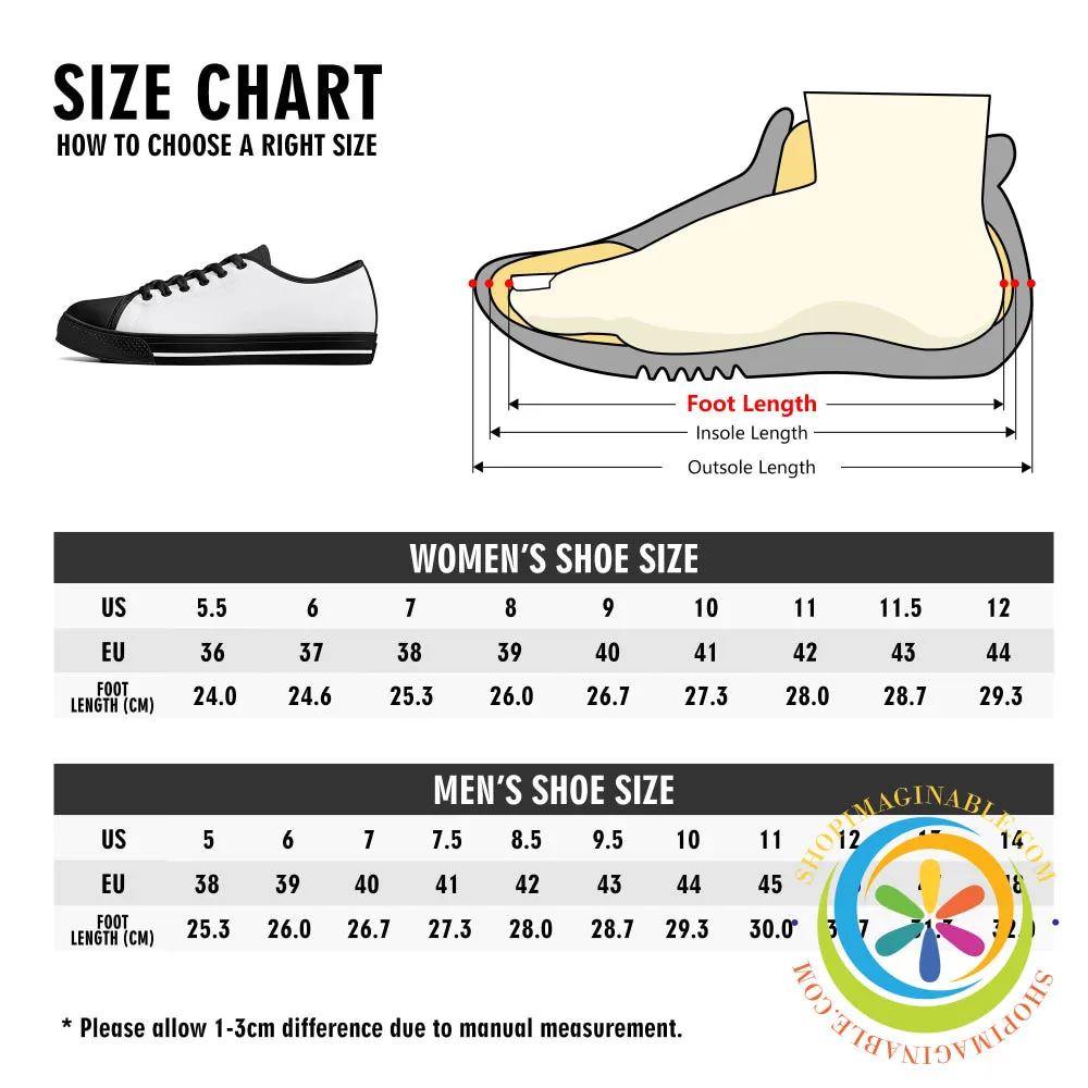 Beachside Seaside Ladies Low Top Canvas Shoes