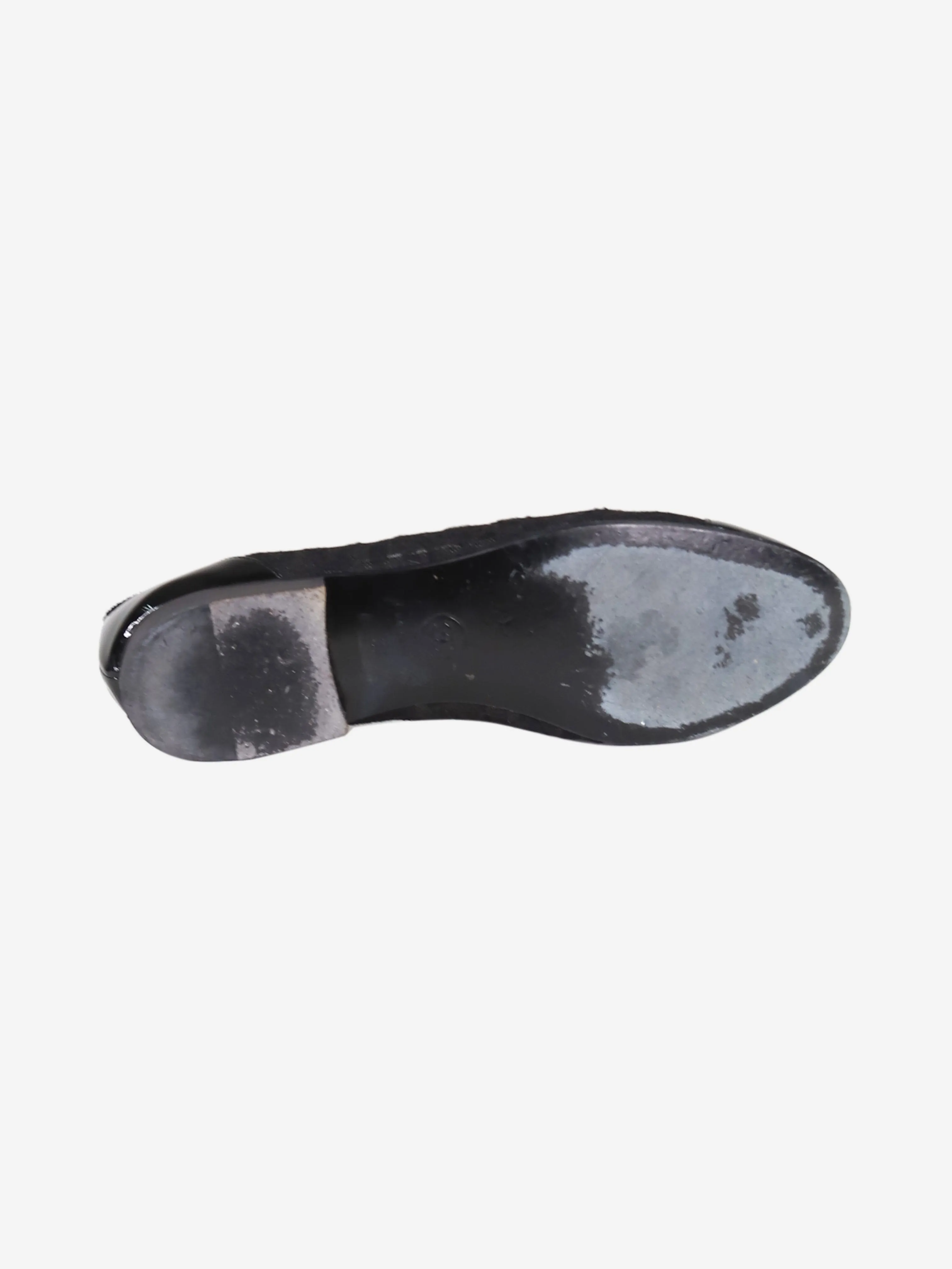 Black lace ballet flats - size EU 37