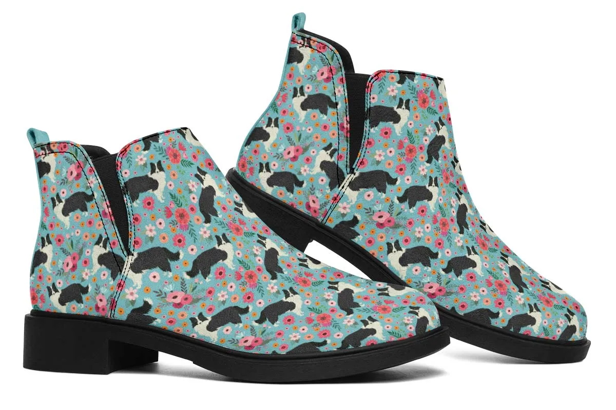 Border Collie Flower Neat Vibe Boots