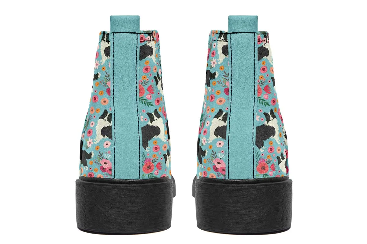 Border Collie Flower Neat Vibe Boots