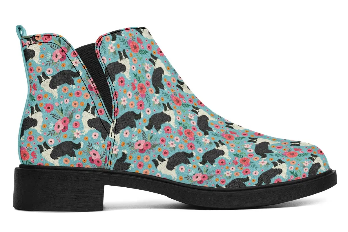 Border Collie Flower Neat Vibe Boots