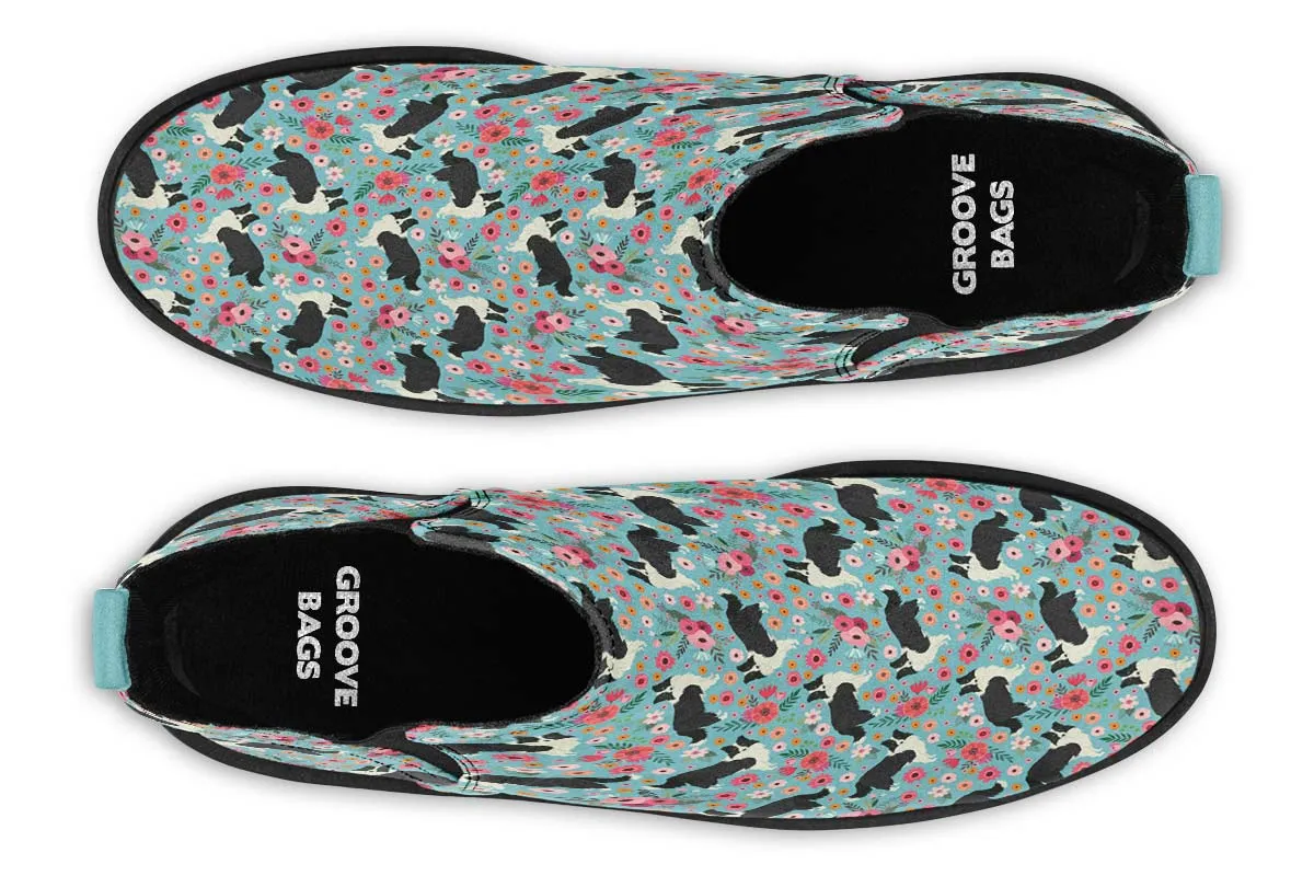 Border Collie Flower Neat Vibe Boots