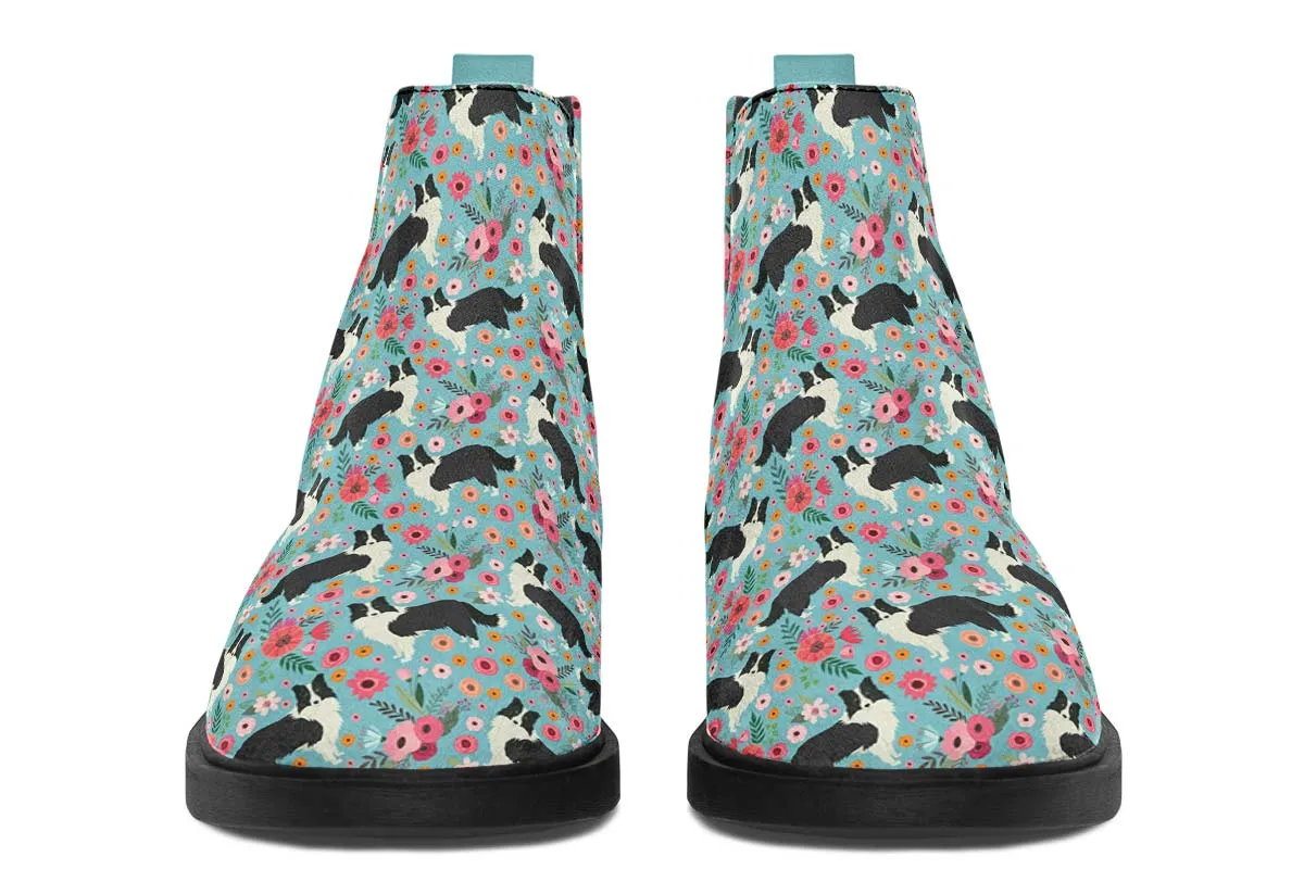 Border Collie Flower Neat Vibe Boots