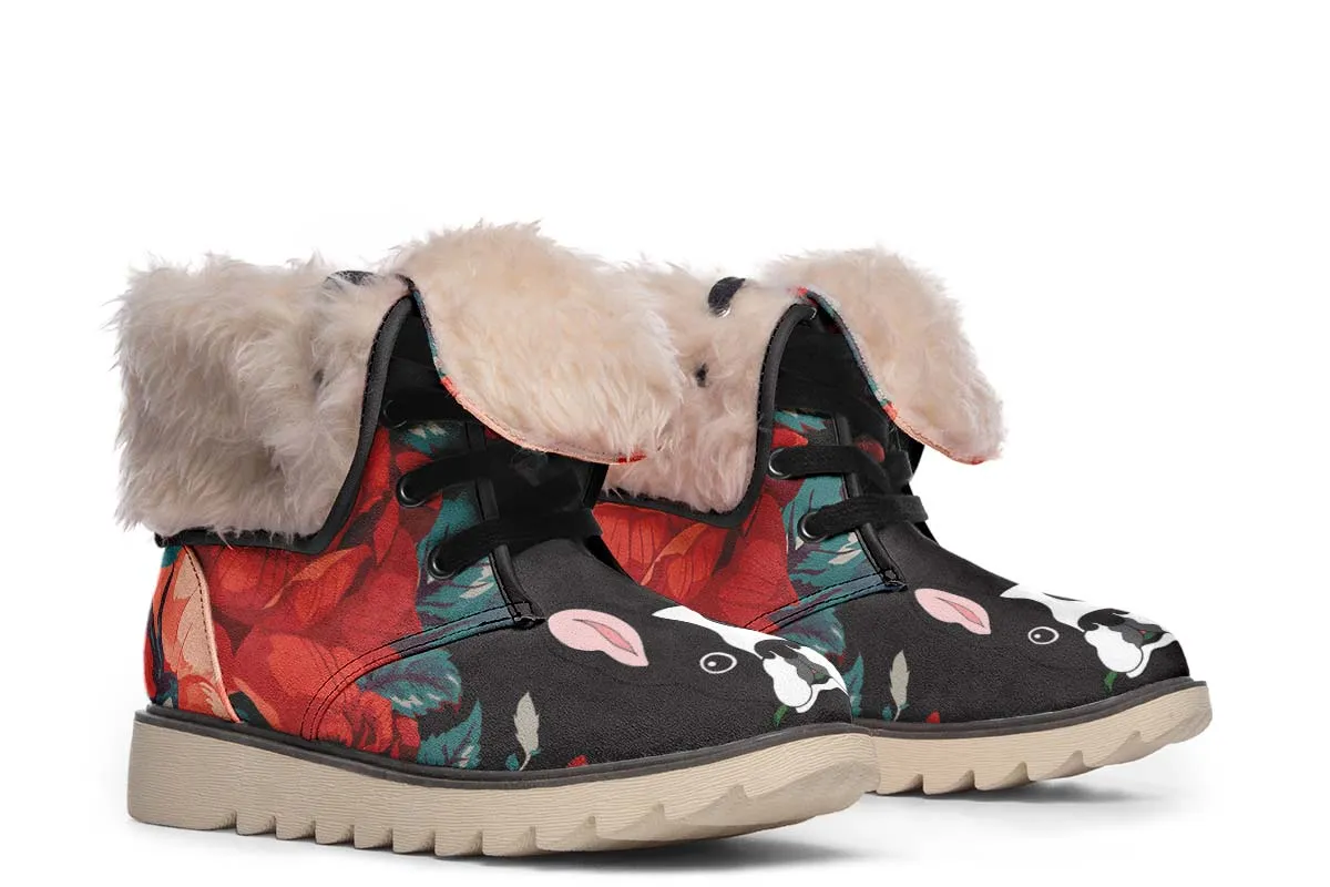 Boston Terrier Rose Polar Vibe Boots