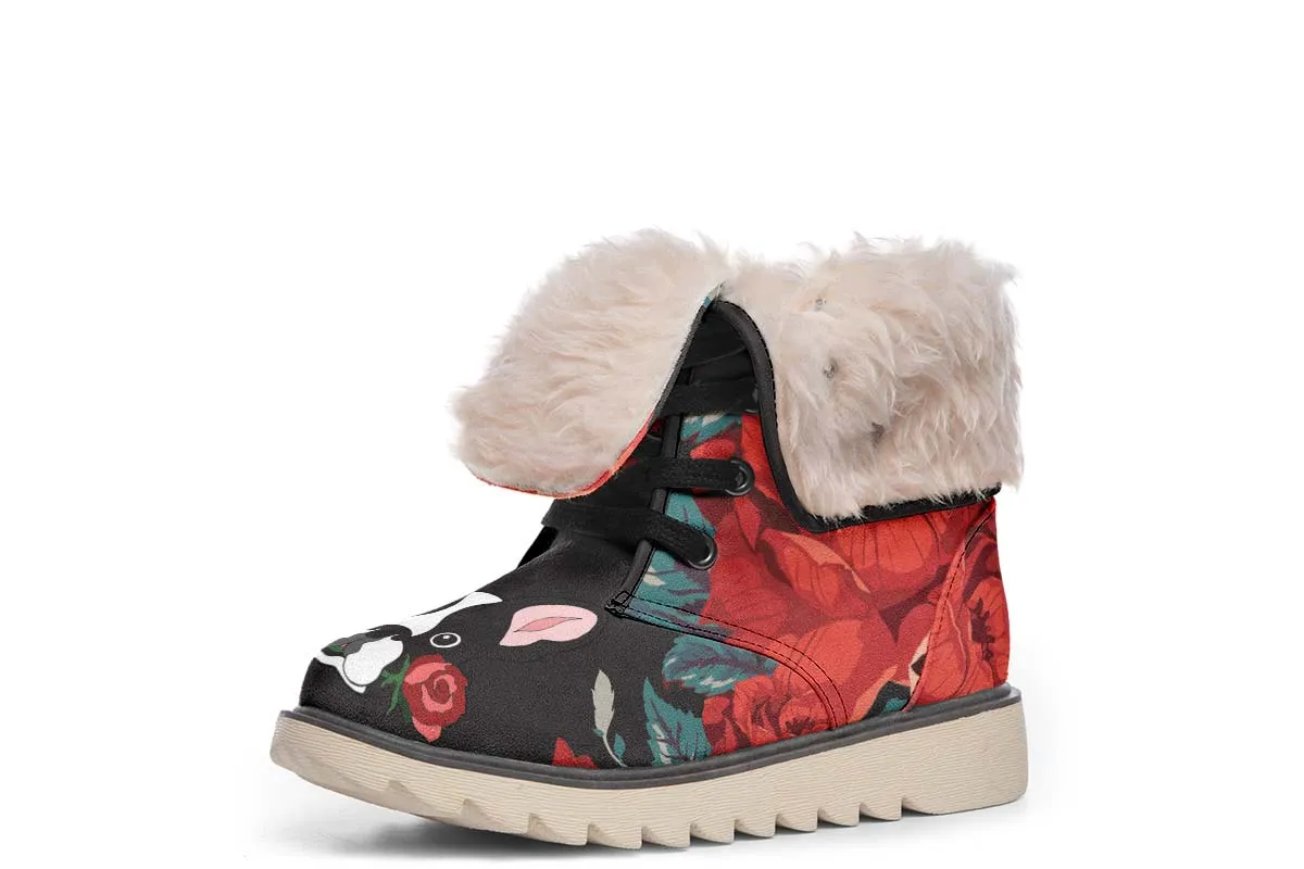 Boston Terrier Rose Polar Vibe Boots