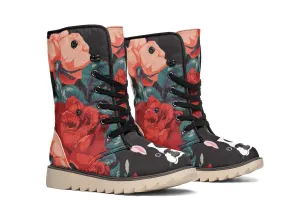 Boston Terrier Rose Polar Vibe Boots