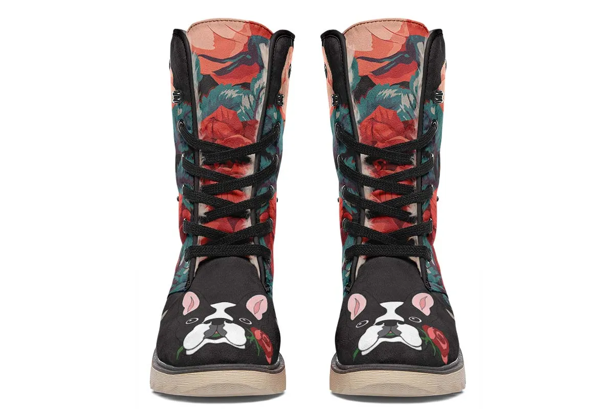Boston Terrier Rose Polar Vibe Boots