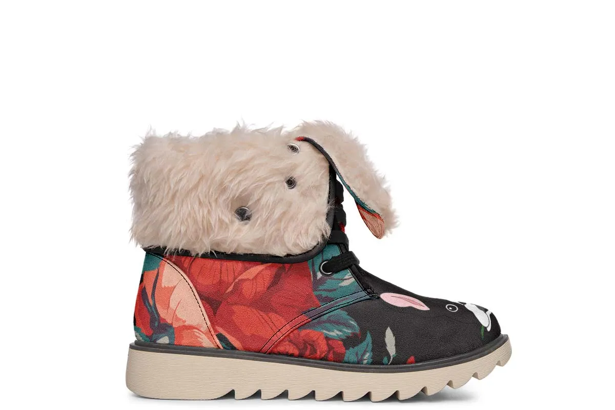 Boston Terrier Rose Polar Vibe Boots
