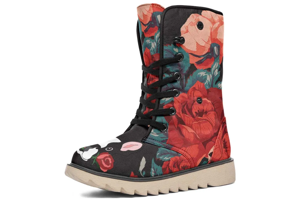 Boston Terrier Rose Polar Vibe Boots