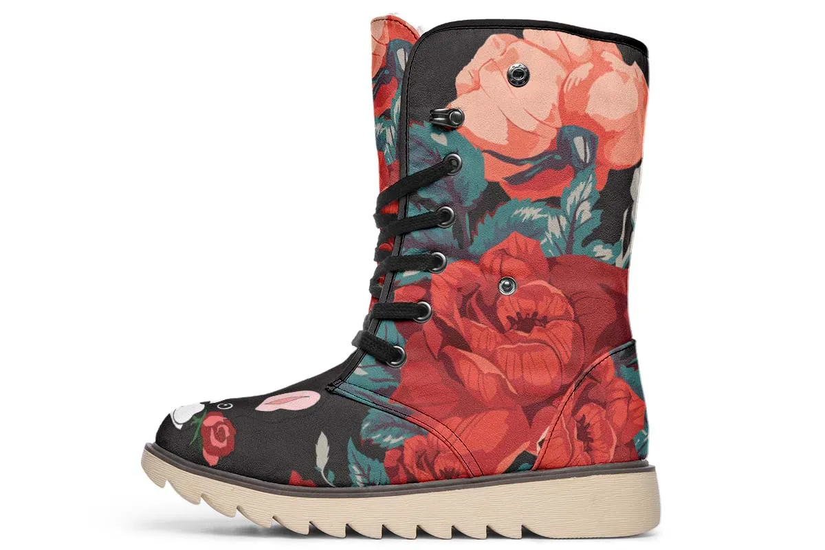 Boston Terrier Rose Polar Vibe Boots