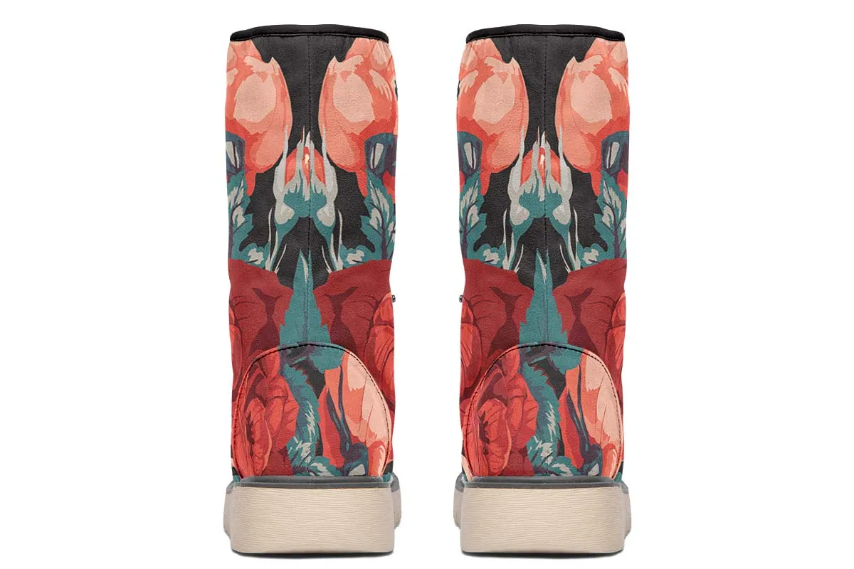 Boston Terrier Rose Polar Vibe Boots