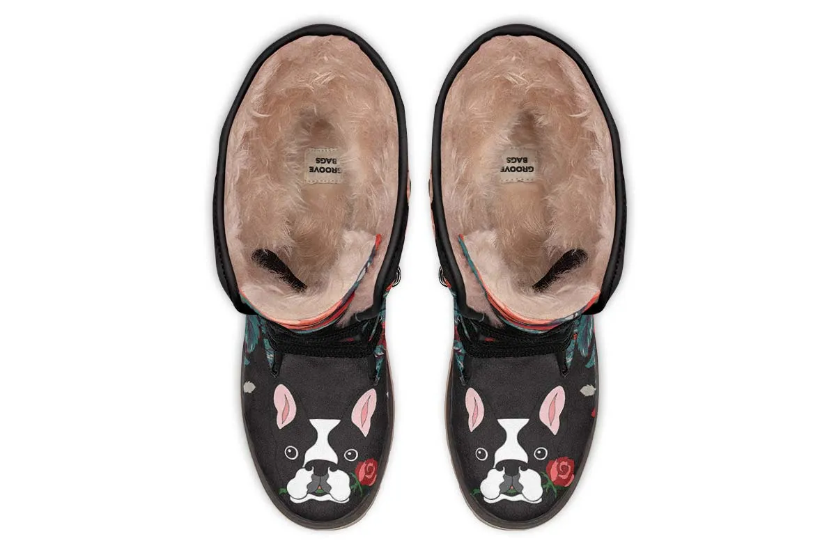 Boston Terrier Rose Polar Vibe Boots