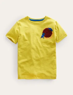 Boucle Print Logo T-Shirt-Gooseberry