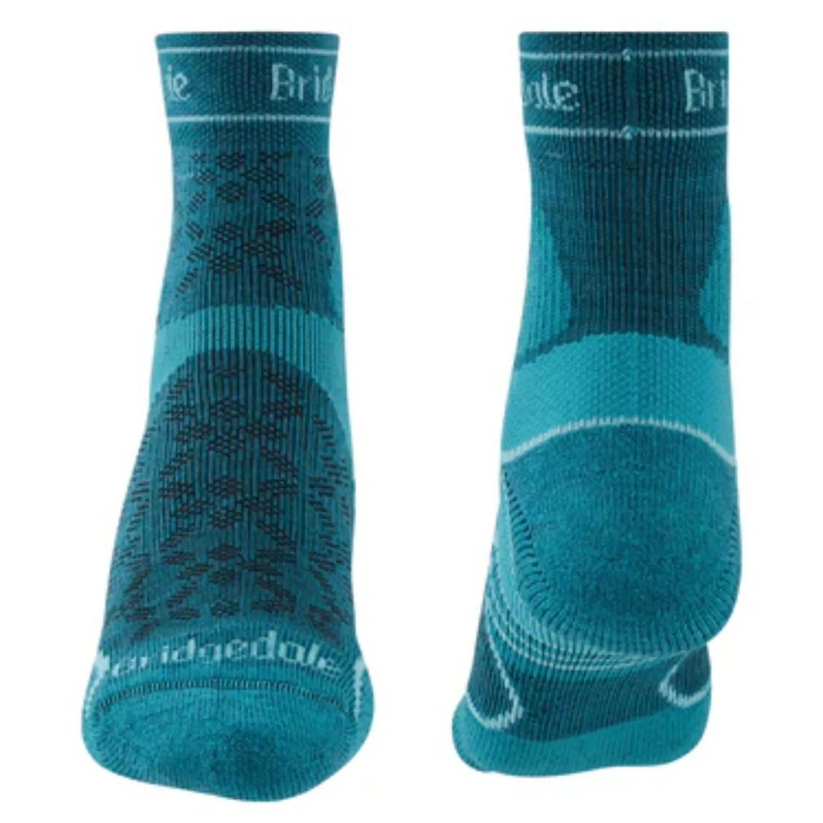Bridgedale Womens Trail Run Lightweight T2 Merino Sport 3/4 Crew Socks - Damson - S