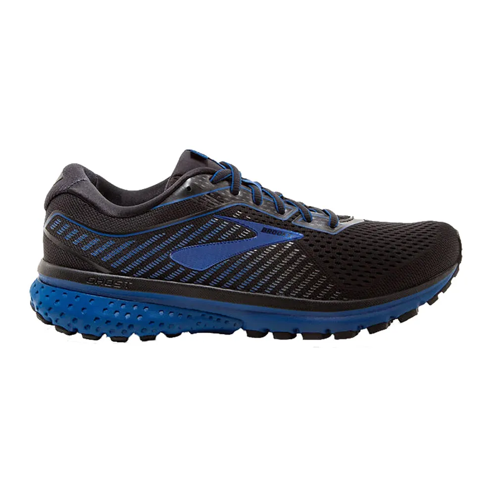Brooks Ghost 12 Black-Blue Mens Running Shoes