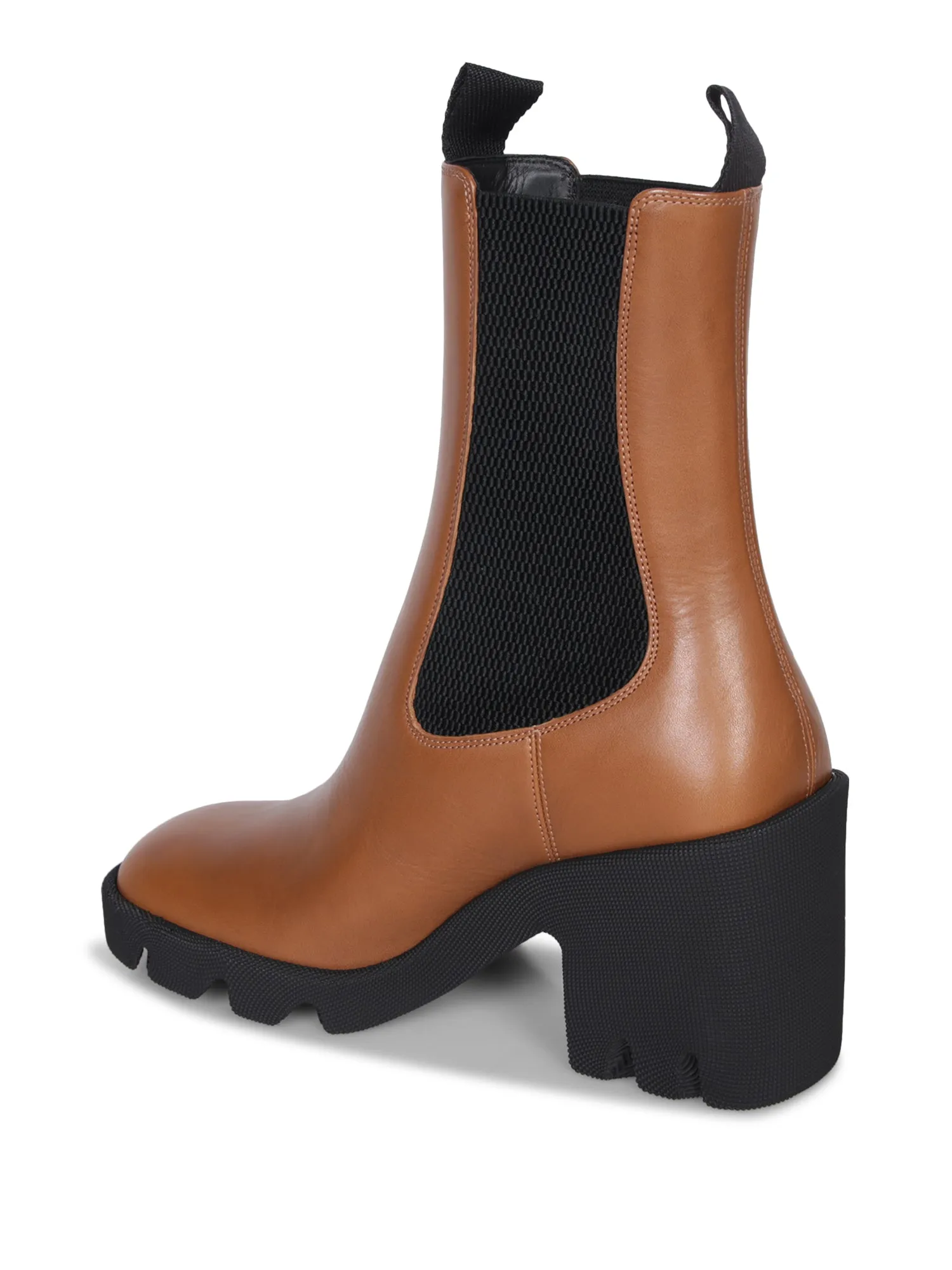 Brown Leather Chelsea Boots