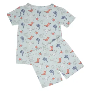 Bulls Boots Lasso Western Summer Pajama Set