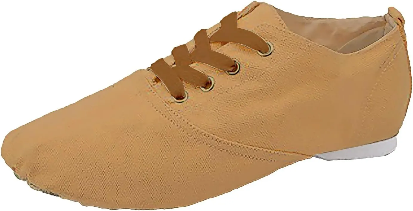 Canvas Jazz Shoes for Girls and Boys Slip-On Dance Shoes Kids Toddler Split Sole Flat Heel Training Shoes