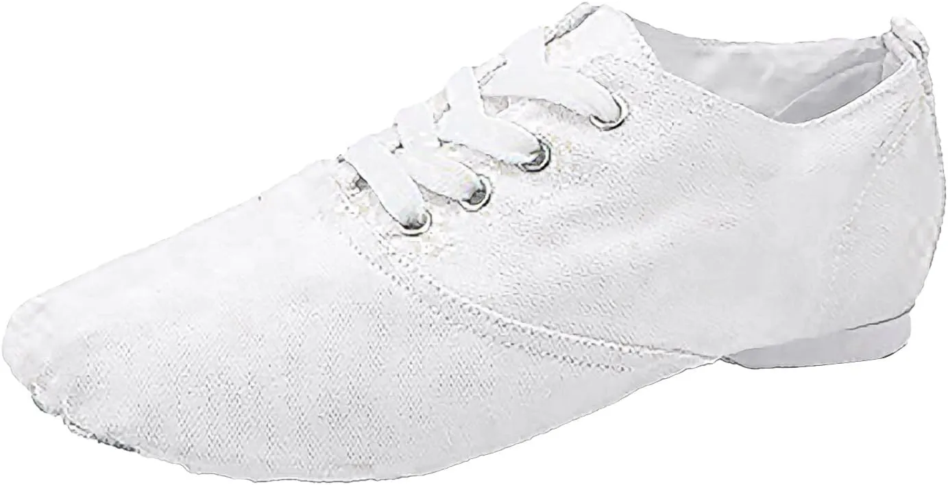 Canvas Jazz Shoes for Girls and Boys Slip-On Dance Shoes Kids Toddler Split Sole Flat Heel Training Shoes
