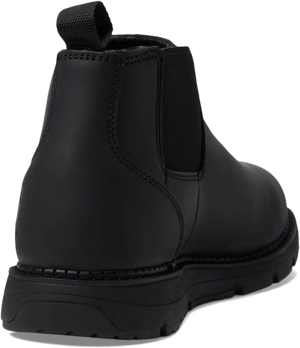 Carhartt Millbrook Water Resistant Romeo Wedge Boot - Work Boots for Men in Brown Oil Tanned Leather, with 4" Shaft, Cement Construction, FastDry, and Slip Resistant & Electrical Hazard Resistant
